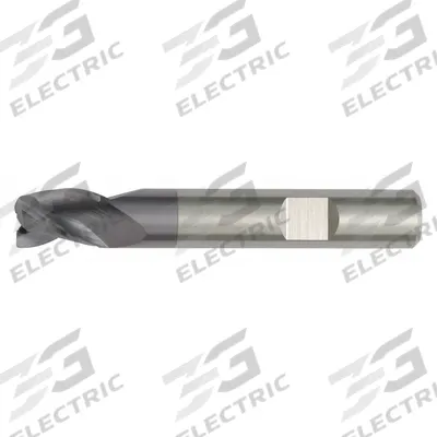 WIDIA HANITA Corner Radius End Mill: Carbide, TiAlN Coated, 3 Flute, 12 mm Mill Dia - Carbide Corner-Radius End Mills for Stainless Steel & Super Alloys