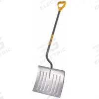 APPROVED VENDOR Snow Shovel: Aluminum/Plastic, 14 1/2 in Blade Lg, 18 in Blade Wd, 39 in Handle Lg (MPN 1638200). Key specifications — Brand: APPROVED VENDOR; Handle Grip: D Grip.