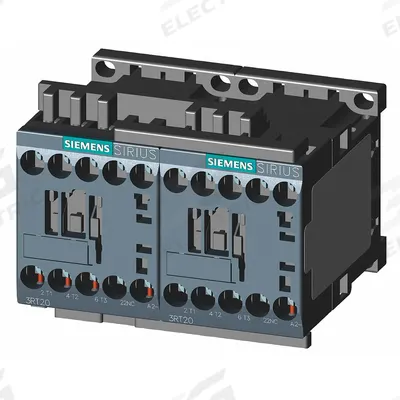 Siemens Magnetic Contactor: Reversing, 3 Poles, 3NO Contacts, 12 A - Reversing IEC Contactors