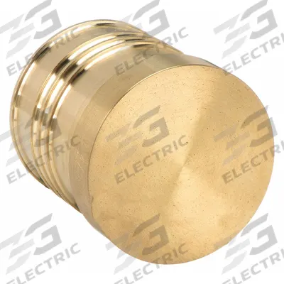 ZURN Barbed Fitting Plug: 1 1/2 in ID Size, Barbed, Brass - Crimp-On Brass Barbed Tube Fittings