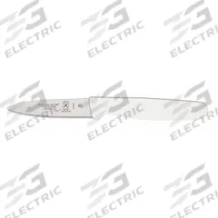 MERCER CUTLERY Paring Knife: Hollow Ground, 3 in Overall Lg, Steel Blade, Polypropylene Handle (MPN M18170). Key specifications — Sub-brand: Ultimate White; Brand: MERCER CUTLERY; Blade Material: Steel; Blade Type: Hollow Ground; Edge Style: Sharp Edge; Forged/Stamped: Stamped; Handle Color: White; Handle Material: Polypropylene.