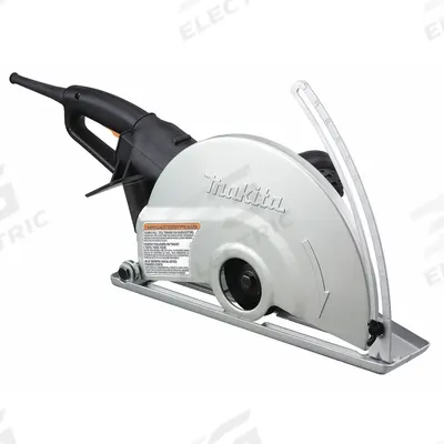MAKITA Masonry Saw: 14 in Blade Dia., Dry, 5 in Max. Cutting Dp, 120 V AC Volt - Handheld Masonry Saws