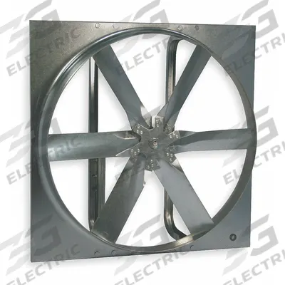 Dayton Exhaust Fan: 20 in Blade - Belt-Drive Panel Exhaust Fans without Drive Package