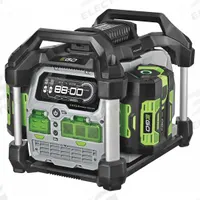 EGO Device Charging Station: 2,000 W Rated Watt, 3,000 W Surge Watt, 3 AC Receptacles, 2 Batteries (MPN PST3042). Key specifications — attr991739: No; attr991725: Yes.