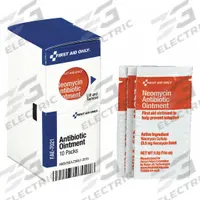 FIRST AID ONLY Topical Antibiotic Ointment: Ointment, Neomycin Sulfate, 0.03 oz Size, 10 PK (MPN FAE-7021). Key specifications — Format: Ointment; Product Type: Topical Antibiotic; Unit Package Type: Packet; Active Ingredient: Neomycin Sulfate; Manufacturer Part Number: FAE-7021; Unitized: Unitized; Concentration: 3.5 mg; Brand: FIRST AID ONLY.