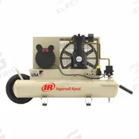 INGERSOLL RAND Portable Air Compressor: Synthetic, 8 gal, Twin Stack, 3 hp, 11.3 cfm @ 90 psi, 14.7 (MPN SS3J3-WB). Key specifications — attr48686: Synthetic; attr48685: 230V AC; attr48689: 10.3 cfm @ 135 psi; attr48678: 14.7; attr48688: Regulator; attr48671: INGERSOLL RAND; attr124308: Standard (75 dBA or more).