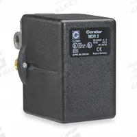 CONDOR USA, INC Pressure Switch: Std, 45 psi – 160 psi, (3) 1/4" FNPT/3/8" FNPT, Diaphragm Actuator (MPN 31QGXEXX). Key specifications — attr1027655: Diaphragm; attr434202: CONDOR USA, INC; attr1027685: 3/8" FNPT; attr1027686: Standard; attr1027690: None.