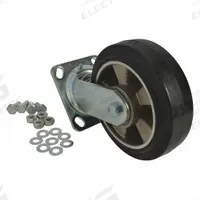 DAYTON Swivel Caster: 500 lb Load Capacity, 7 7/8 in Overall Lg, 6 in Overall Wd, Rubber/Steel, Zinc (MPN MH13X46301G). Key specifications — Material: Rubber; Compatible Grainger Part Number: 13X467; Color: Black; Brand: DAYTON; Manufacturer Part Number: MH13X46301G.