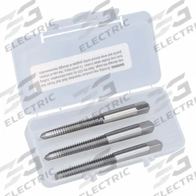 CLEVELAND Tap Kit: 5/16"-18 UNC, H3 / 3B, 2 Flute - Three-Piece Hand Tap Sets