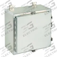HOFFMAN Enclosure: Aluminum, 16 in x 16 in x 8 in, NEMA 12/3R/4/4X, Solid Cover, Hinged (MPN A16H1608ALLP). Key specifications — Brand: HOFFMAN; Closure Method: Clamps; Enclosure Material: Aluminum; Knockouts: Not Included.