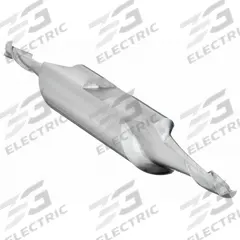 CLEVELAND Square End Mill: High Speed Steel, Double End, 2 Flute, 3/16" Mill Dia, 7/16" LOC (MPN C42054)