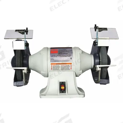 Dayton Bench Grinder: Fixed Speed, 1 hp, 10 in Max Wheel Dia, 1,725 RPM - Fixed-Speed Bench Grinders with Dust Exhaust Port