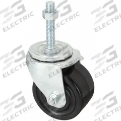 APPROVED VENDOR Stem Caster: Swivel, 3 in Wheel Dia., 1 3/4 in Wheel Wd, Phenolic, 2 1/2 in Stem Lg (MPN DCIT03101S001). Key specifications — Brand: APPROVED VENDOR; Thread Size: 1/2"-13; Roll Up: Swivel with Brake.
