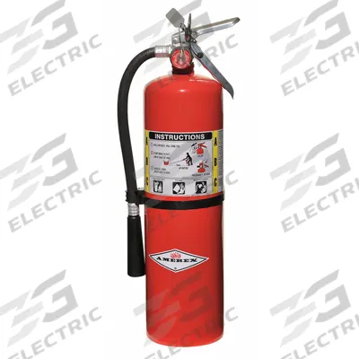AMEREX Fire Extinguisher: 10 lb Extinguisher Capacity, 4A:80B:C, Monoammonium Phosphate - Class ABC Fire Extinguishers