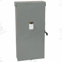 SQUARE D Safety Switch: Fusible, 600 A, Single Phase, 240V AC, Galvanized Steel, Indoor/Outdoor (MPN D226NR). Key specifications — Brand: SQUARE D.