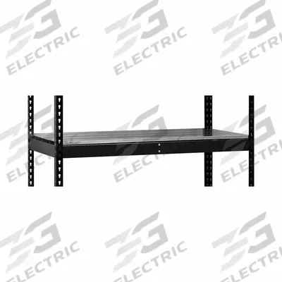 HALLOWELL Shelf: 48 in Overall Wd, 24 in Overall Dp, Solid Shelf, 22 ga - Solid Steel Shelves for Standard Metal Shelving