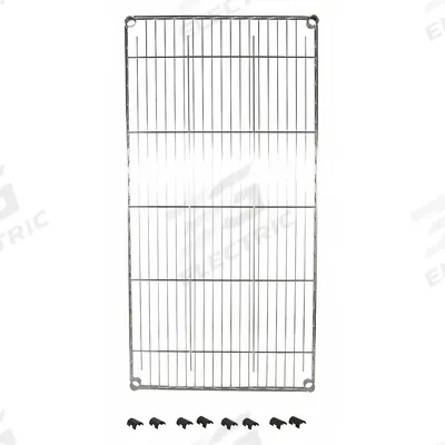 APPROVED VENDOR Shelving: For 3TPA1/3TPV6, For 3TPA1/3TPV6, 175 lb Cap, Chrome, Gray - Shelves for Utility Carts with Wire Shelves