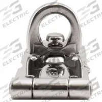 SUGATSUNE Hasp: Stainless Steel, 1 1/16 in Ht, 1 1/16 in Lg, 2 15/16 in Wd (MPN HP-75). Key specifications — Brand: SUGATSUNE; Material: Stainless Steel.