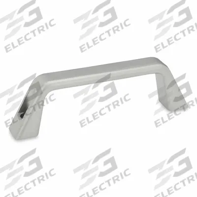 JW WINCO Pull Handle: Unthreaded Holes, Stainless Steel, Silver, 0.31 in - Load-Rated Bridge Handles