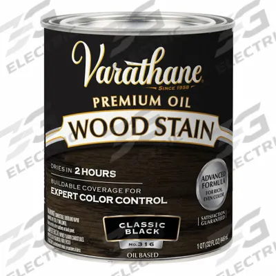 VARATHANE Wood Stain: Wood Stain, Interior, Oil, 1 qt Container Size, Wood, Satin - Wood Stains