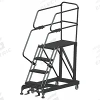 BALLYMORE Mobile Work Platform: 3.3 ft Platform Ht - Max, 24 in x 36 in, Steel, 800 lb Load Capacity (MPN SEP4-2436). Key specifications — Folding: Not Foldable; Mobility: Rolling; Brand: BALLYMORE; Color: Gray; Height Adjustability: Fixed Height; Includes Handrails: Handrails Included; Locking Mechanism: Foot-Activated Step Lock; Handrails: Includes Handrails.