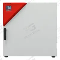 BINDER Laboratory Oven: Forced Air, 4.1 cu ft Capacity, 300°C Max Temp, 1.4 kW Watt, Programmable (MPN 9010-0368). Key specifications — Voltage: 120V; Brand: BINDER; Temperature Accuracy Tolerance: +10°C Above Ambient Temperature to +300°C; Temperature Uniformity: +/-1.4°C @ 150°C.