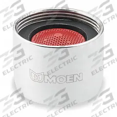 MOEN Outlet: 2.2 gpm Flow Rate, Spray Flow Outlet, Brass, Chrome Finish, 55/64"-27 Connection Size (MPN 3924). Key specifications — Material: Brass; Product Type: Outlet; Connection Size: 55/64"-27; Brand: MOEN.