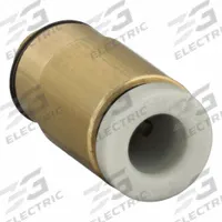 SMC Push-Fit Adapter Fitting: 4 mm OD x 5 mm Pipe Size, Push-to-Connect x Metric, Brass, White (MPN KQ2S04-M5A). Key specifications — Brand: SMC; Thread Size A: M5x.08.