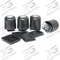 APPROVED VENDOR Riser Kit: 6 1/2 in Overall Ht, Black, Mounting Hardware Included, 4 Risers (MPN 0500-932-110). Key specifications — Color: Black; Brand: APPROVED VENDOR; Includes Mounting Hardware: Mounting Hardware Included.