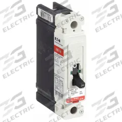 EATON Molded Case Circuit Breaker: 20 A Amps, 18kA at 240V AC, Fixed, A, Load Side Lug, Std, EHD (MPN EHD1020). Key specifications — attr217792: EHD; attr196056: 18kA at 240V AC; attr196057: Fixed; attr196058: A; attr196059: Load Side Lug; attr196061: 100A/F.