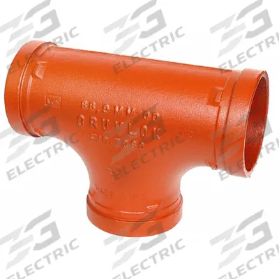 GRUVLOK Metal Pipe Tee: Tee, 10 in x 10 in, EPDM Seal, Ductile Iron, Grooved x Grooved - Grooved Pipe Fittings