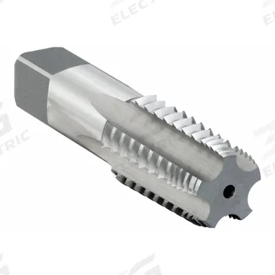 CHICAGO-LATROBE Pipe and Conduit Thread Tap: 3/8"-18 NPT, 5 Flute, Semi-Bottoming Chamfer (MPN 385794) - Interrupted-Thread Pipe Taps