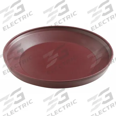 CARLISLE DINEX Insulated Base: Cranberry, 9 1/2 in Dia - Insul-Base Insulated Meal Bases
