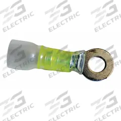 VELVAC Ring Terminal: Yellow, Nylon Insulation, 1/4 in Stud Size, 12 AWG to 10 AWG Wire Sizes, 600 V (MPN 30415). Key specifications — attr1308027: VELVAC.