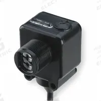 EATON Photoelectric Sensor: M18 Threaded, Non-Terminated Cable, 10-30V DC, NPN and PNP (MPN E65-SMPP100-HD). Key specifications — Brand: EATON; Electrical Connection: Bare Wire; Manufacturer Part Number: E65-SMPP100-HD; Body Material: Resin; DC Supply Voltage Rating: 10-30V DC; NEMA Enclosure Rating: 4X; Series: E65 SM; Electrical Installation Type: Prewired Cable.