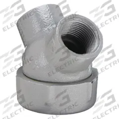 HUBBELL KILLARK Capped Elbow - Haz Loc: Iron, Powder Coated, 3/4 in Trade Size, NPT (MPN Y-2M). Key specifications — Material: Iron; Finish: Powder Coated; Ends - Hazardous Fittings: 3/4 in FNPT x 3/4 in FNPT; Brand: HUBBELL KILLARK.