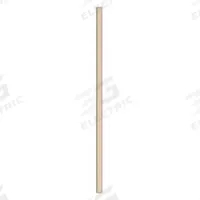 ASI GLOBAL Partition Column: Steel, Smooth Semi Gloss, Khaki, 82 in Ht, 3 in Wd, 1 1/4 in Thick (MPN 40-91370303-15). Key specifications — Inner Core Type: Honeycomb; Brand: ASI GLOBAL PARTITIONS; Color: Khaki; Finish/Texture: Smooth Semi Gloss.