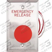 DORTRONICS Exit Push Button: 4 1/2 in Ht, 1 5/8 in Dp, 2 3/4 in Wd, Silver, Silver – Stainless Steel (MPN 5211-MP23DA/RxE3). Key specifications — Color: Gray; Product Type: Exit Push Button; Brand: DORTRONICS.