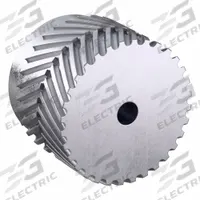 CONTINENTAL Gearbelt Pulley: Plain, 8 mm Pitch, For 50 mm Belt Wd, 32 Teeth, 1/2 in Bore Dia (MPN L-32S-MPB ALUMINUM). Key specifications — Brand: CONTINENTAL; Sub-brand: SilentSync.