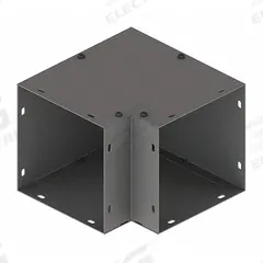 HOFFMAN Wireway 90 Degree Elbow: 6 in Wd, 6 in Ht, 16 ga Gauge, 1, Screw-On Cover, Steel, Painted (MPN F66G90E). Key specifications — attr2485: HOFFMAN; attr6712: Any Side; attr2473: Painted; attr2489: 8 in; attr6710: Screw Clamps; attr2472: Screw-On; attr6660: No; attr7757: Screw-On Cover.