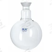 IKA Coated Receiving Flask: 100 mL/Coated Borosilicate Glass (MPN 3743300). Key specifications — Compatible with Product Type: Rotary Evaporators; Features: 100 mL.