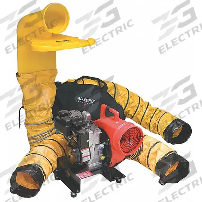 ALLEGRO Confined Space Centrigual Blower: 5 3/4 hp, 8 in Duct Dia - Gasoline-Powered Blowers