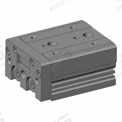 SMC Air Slide Table: 30 mm Stroke Lg, 20 mm Bore Dia, Mfr Part # MXS20-30, MXS Series - Pneumatic Slide Tables