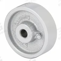 APPROVED VENDOR Caster Wheel: 3 1/8 in Wheel Dia., 1 in Wheel Wd, Iron, 550 lb Load Rating, Plain (MPN G 80/12G). Key specifications — Includes Spanner Bushing: Not Included; Wheel/Tread Material: Iron; Wheel/Tread Color: Silver; Brand: APPROVED VENDOR.