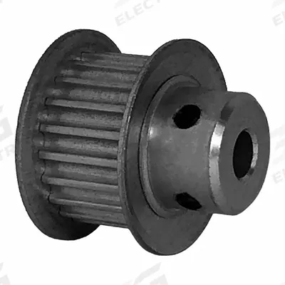 Dayton Timing Pulley: Modified Curvilinear, Fixed, For GT Timing Belt Section - GT Section Fixed-Bore Timing Pulleys with Hub
