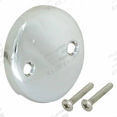 APPROVED VENDOR Overflow Face Plate: Stainless Steel - Bathtub Drain Replacement Parts