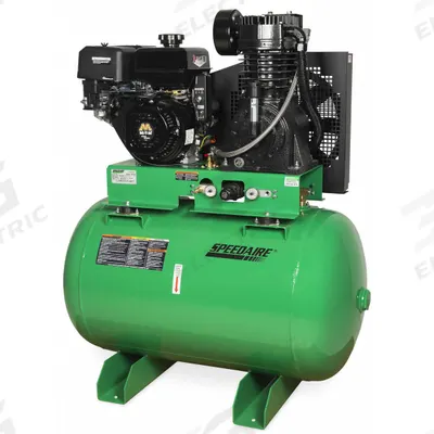 SPEEDAIRE Stationary Air Compressor: 2 Stage, 14 hp Engine, Mi-T-M, 29 cfm - Vehicle Mounted Air Compressors