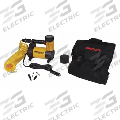 MARADYNE Portable Air Pump: 150 psi Max Air Pressure, 12 ft Hose Lg - 12V Tire Inflators