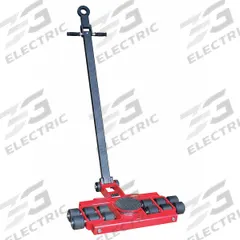 DAYTON Machine Roller: 16,500 lb, 4 1/4 in Deck Ht, 6 3/4 in L x 6 3/4 in W, (12) Rollers, Swivel (MPN 5ERK3). Key specifications — attr1344324: Rubber Padded; attr1344360: DAYTON; attr1344361: Red.