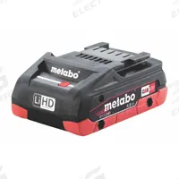METABO Battery Pack: CORE18V®, 4 Ah, Battery Included, Tabbed, 18V DC (MPN 18V 4.0Ah LiHD). Key specifications — attr1278107: Not Oil-Resistant.